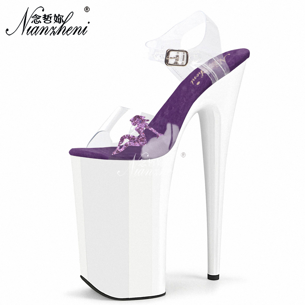 Clear Strap Heel - Exotic 26cm 10 Inch Clear PVC