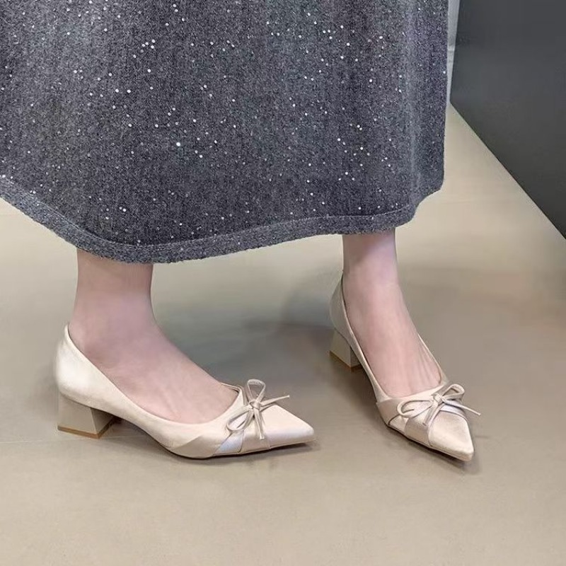 Women'S Shoes In Fashion - Retro Mid-length Single Shoes Spring and
