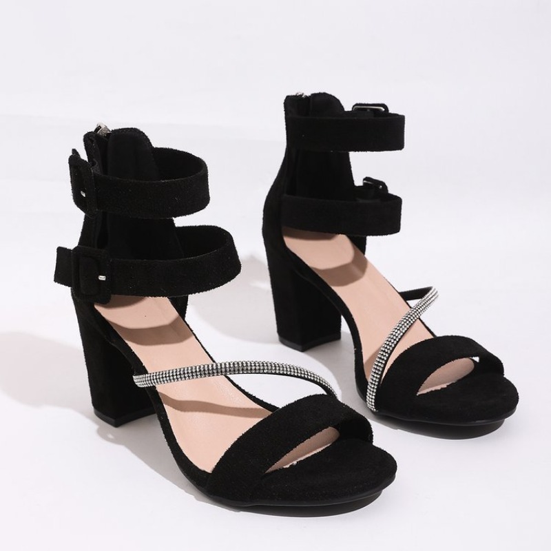 Wide Fit Heels - 2026Women Shoes Sandals Peep Toe Block