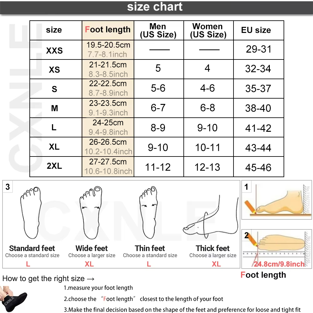 5mm Neoprene Diving Socks Wets - Women'S Shoes For Neuropathy ulasan dan harga