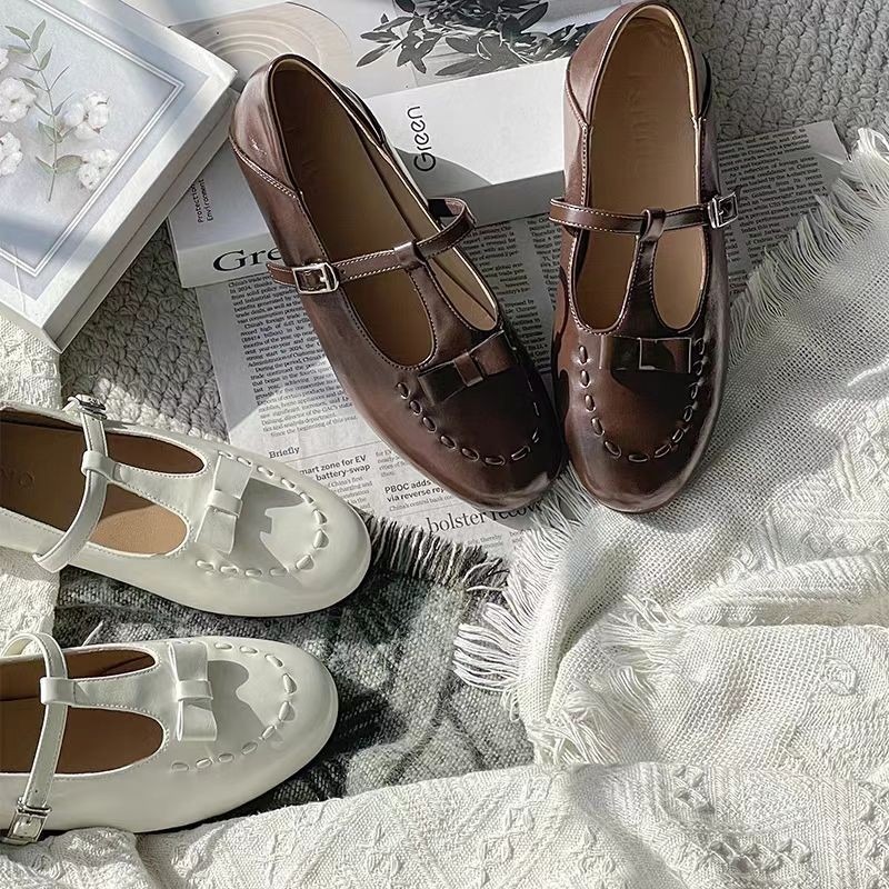 New French Roped Mary Jane Sho - Shoes For Women Flats ulasan dan harga