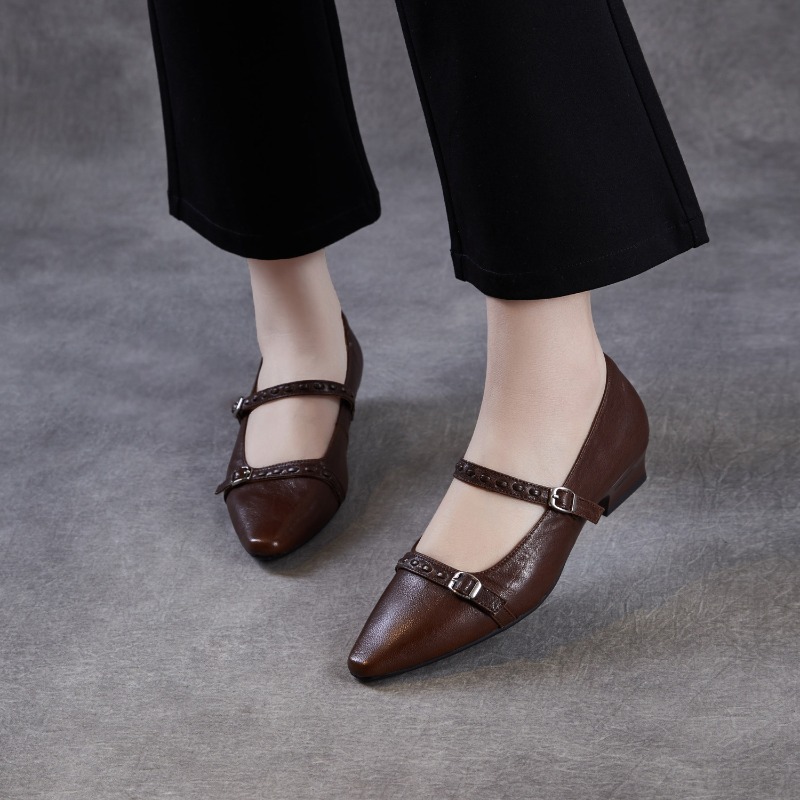Brown Black Korea Women Flats  - Shoes For Women Flats ulasan dan harga