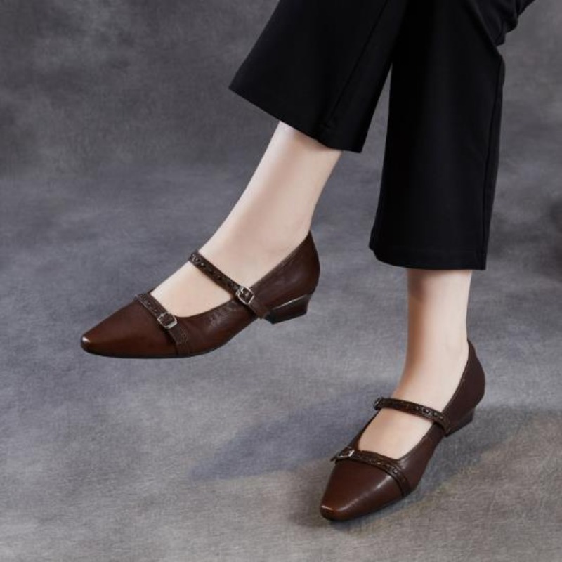 Brown Black Korea Women Flats  - Shoes For Women Flats ulasan dan harga
