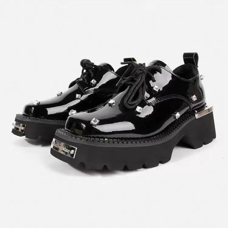 Women Loafers Crystal Platform - Women Shoes Loafers ulasan dan harga