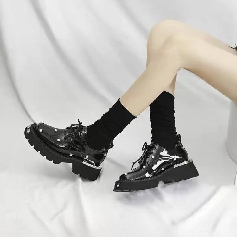 Women Loafers Crystal Platform - Women Shoes Loafers ulasan dan harga