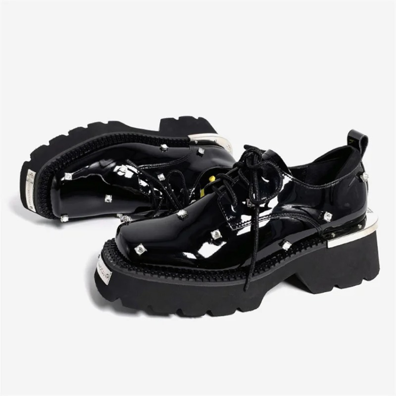 Women Loafers Crystal Platform - Women Shoes Loafers ulasan dan harga
