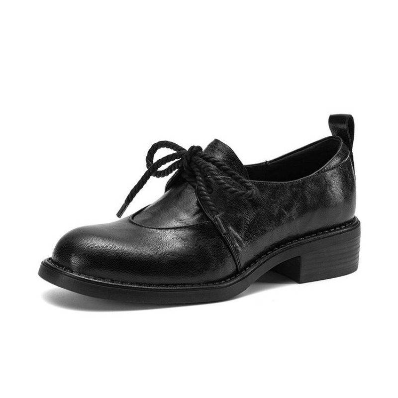 French Vintage Simple Lace-up  - Women Shoes Loafers ulasan dan harga