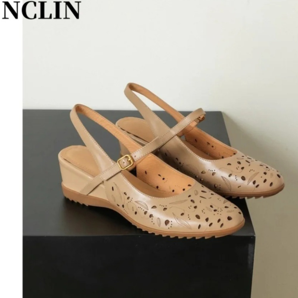 2026 New Casual Wedge Slingbac - Cork Wedge Sandal ulasan dan harga