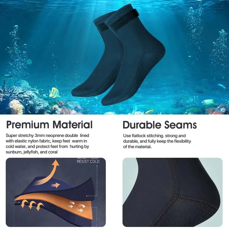 Neoprene Diving Socks 3mm Wets - Women'S Shoes For Neuropathy ulasan dan harga