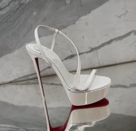 Metallic Leather Platform Stil - Women Shoes Formal ulasan dan harga