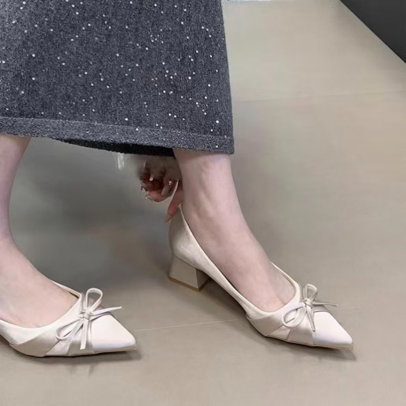 Retro Mid-length Single Shoes  - Women'S Shoes In Fashion ulasan dan harga
