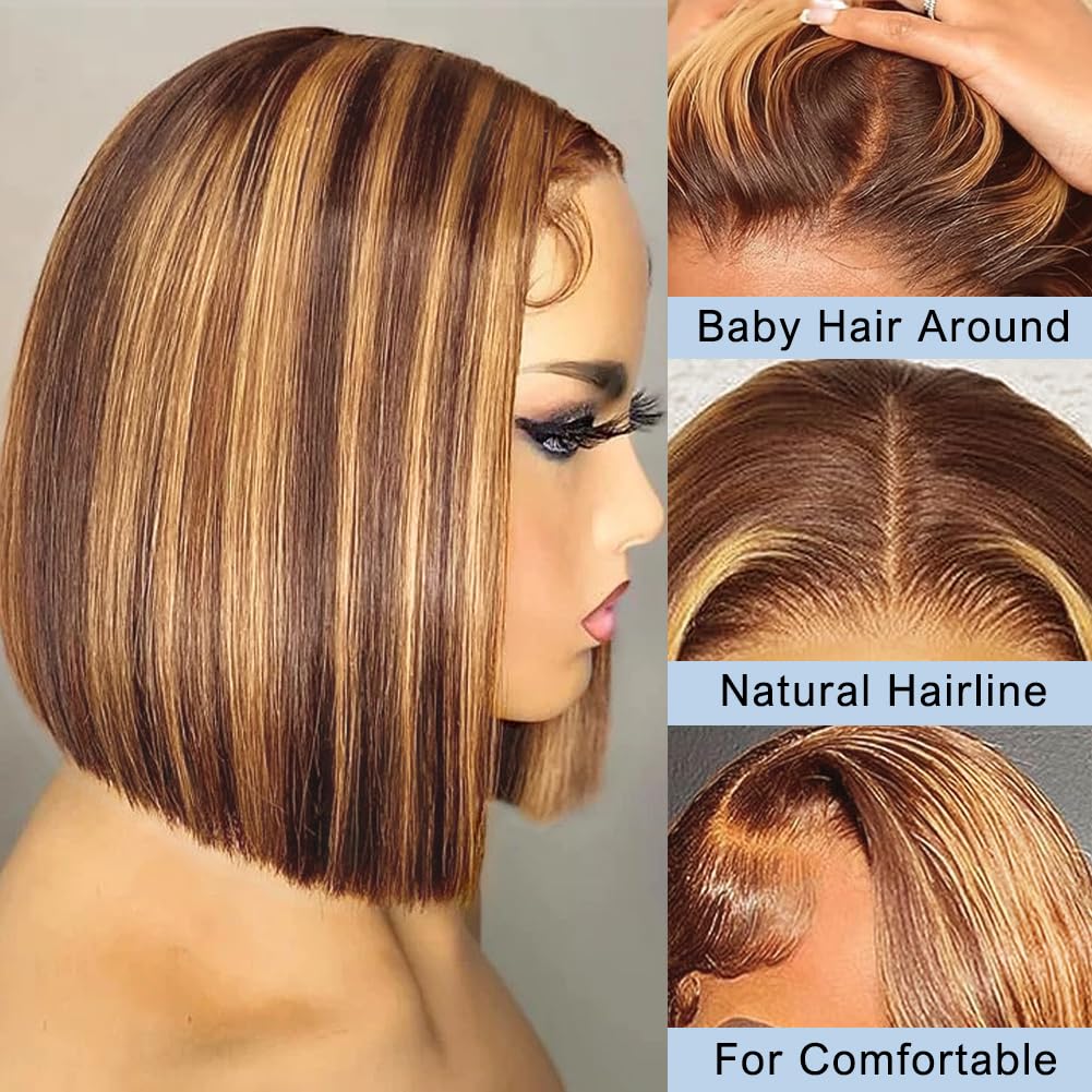 Bob Wig Human Hair 13x4 HD Lac - Women'S Shoes Bobs ulasan dan harga