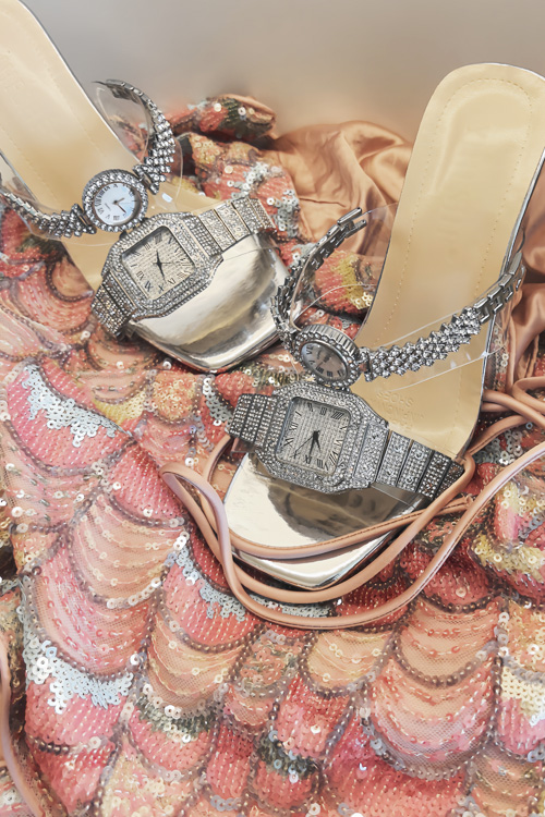 Original design Crystal watch  - Clear Strap Heel ulasan dan harga