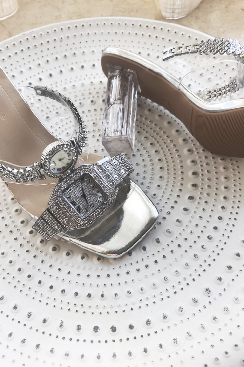 Original design Crystal watch  - Clear Strap Heel ulasan dan harga