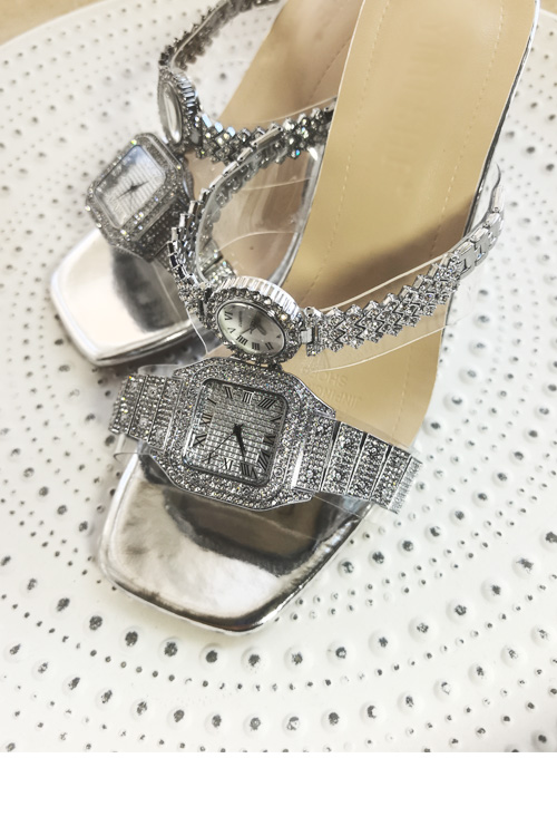 Original design Crystal watch  - Clear Strap Heel ulasan dan harga