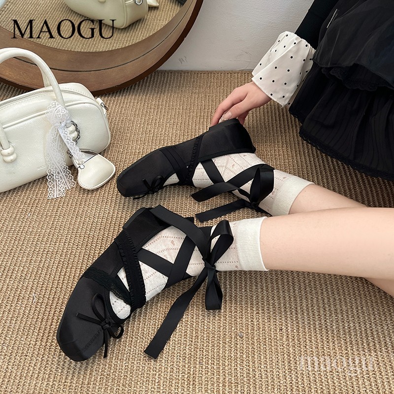 Women's Lace-Up Ballet Flats S - Shoes For Women Flats ulasan dan harga