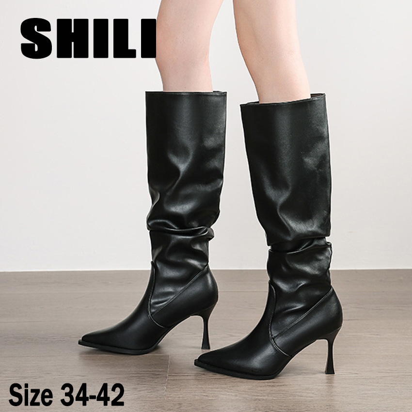 сапоги женские botas feminina  - Knee High Boots Women ulasan dan harga