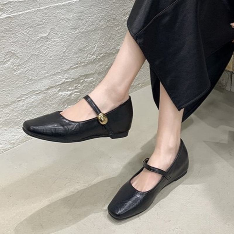 Ultra-Soft Leather Black Flats - Shoes For Women Flats ulasan dan harga
