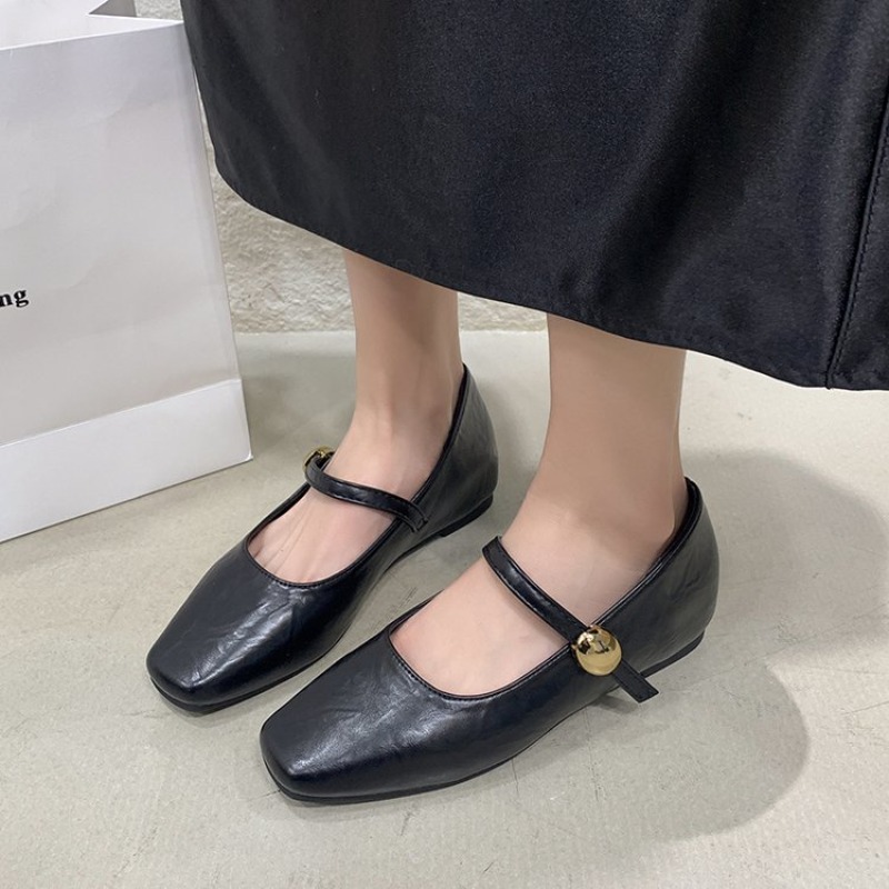 Ultra-Soft Leather Black Flats - Shoes For Women Flats ulasan dan harga