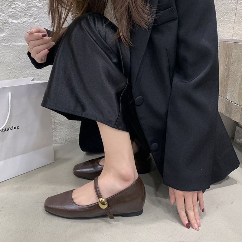 Ultra-Soft Leather Black Flats - Shoes For Women Flats ulasan dan harga