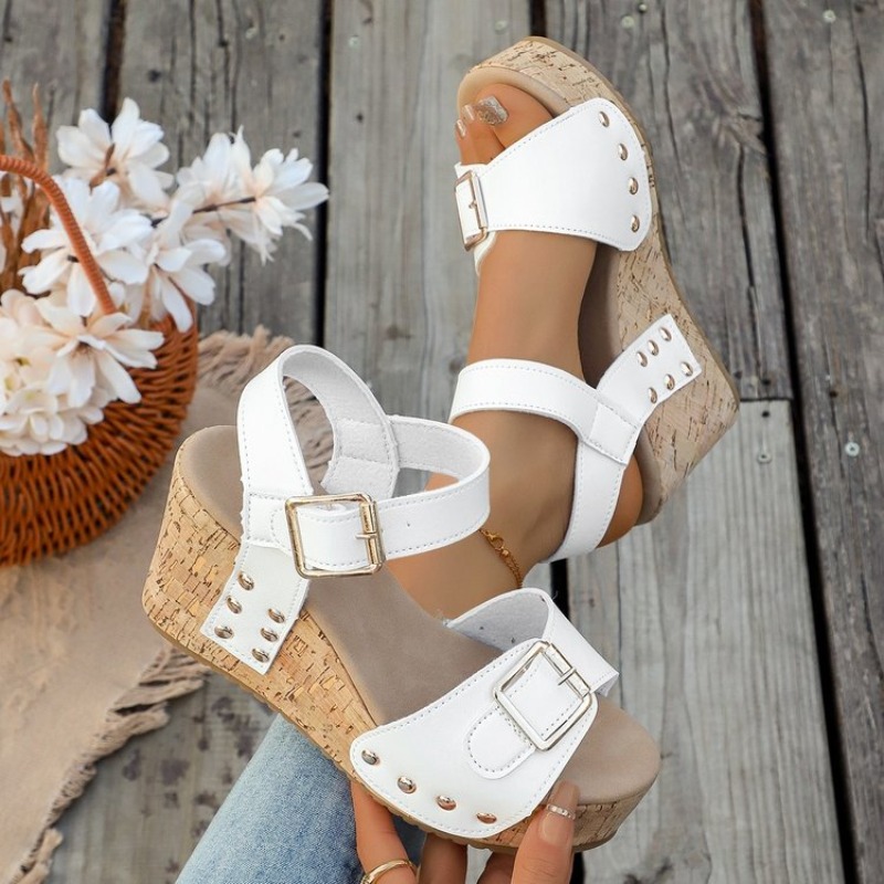 Womens Summer Wedge Sandals Pl - Cork Wedge Sandal ulasan dan harga