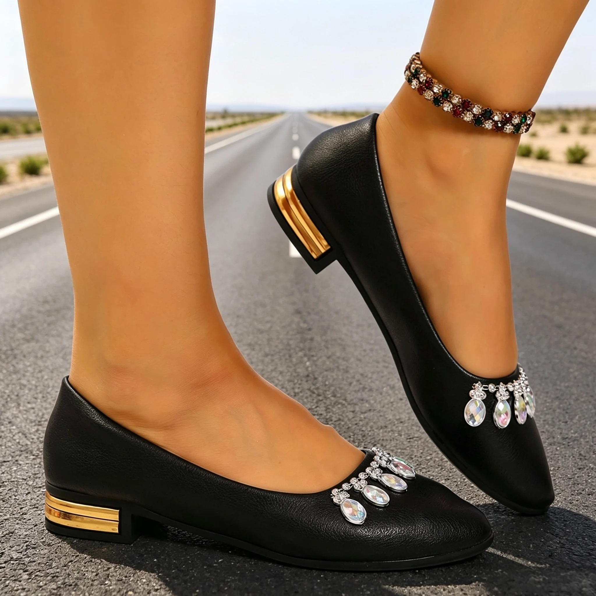 Women Flats Pointed Toe Ballet - Shoes For Women Flats ulasan dan harga