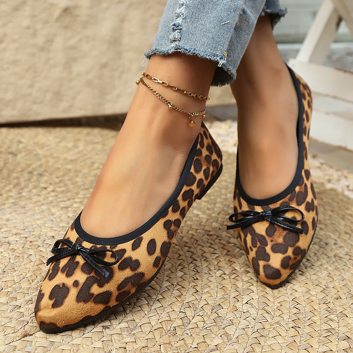 2026 Leopard Flats Women Round - Shoes For Women Flats ulasan dan harga
