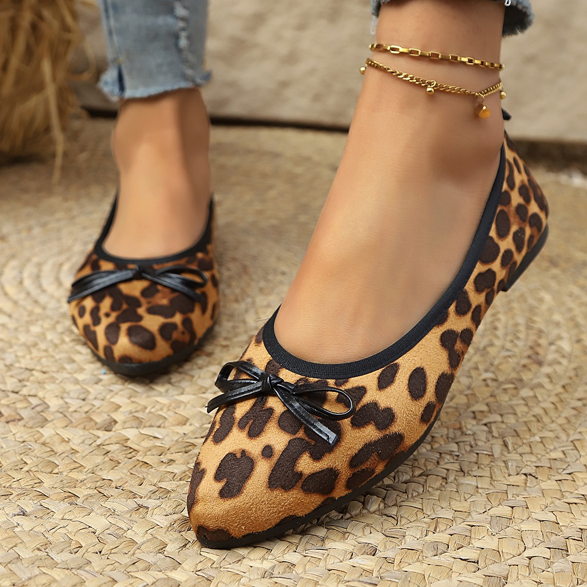 2026 Leopard Flats Women Round - Shoes For Women Flats ulasan dan harga
