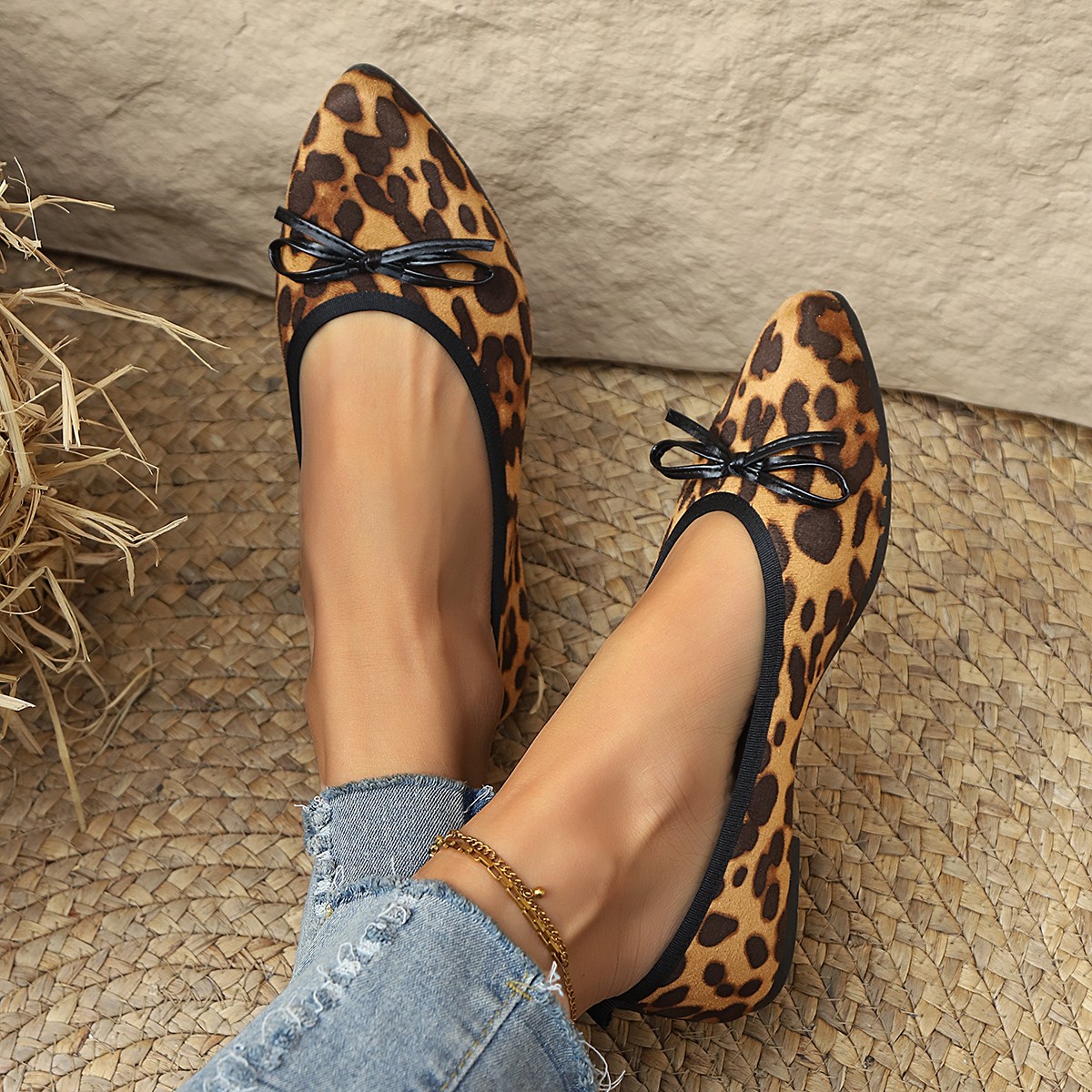2026 Leopard Flats Women Round - Shoes For Women Flats ulasan dan harga