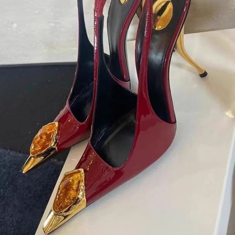 Star style Gemstone Metal Toe  - Women Shoes Formal ulasan dan harga