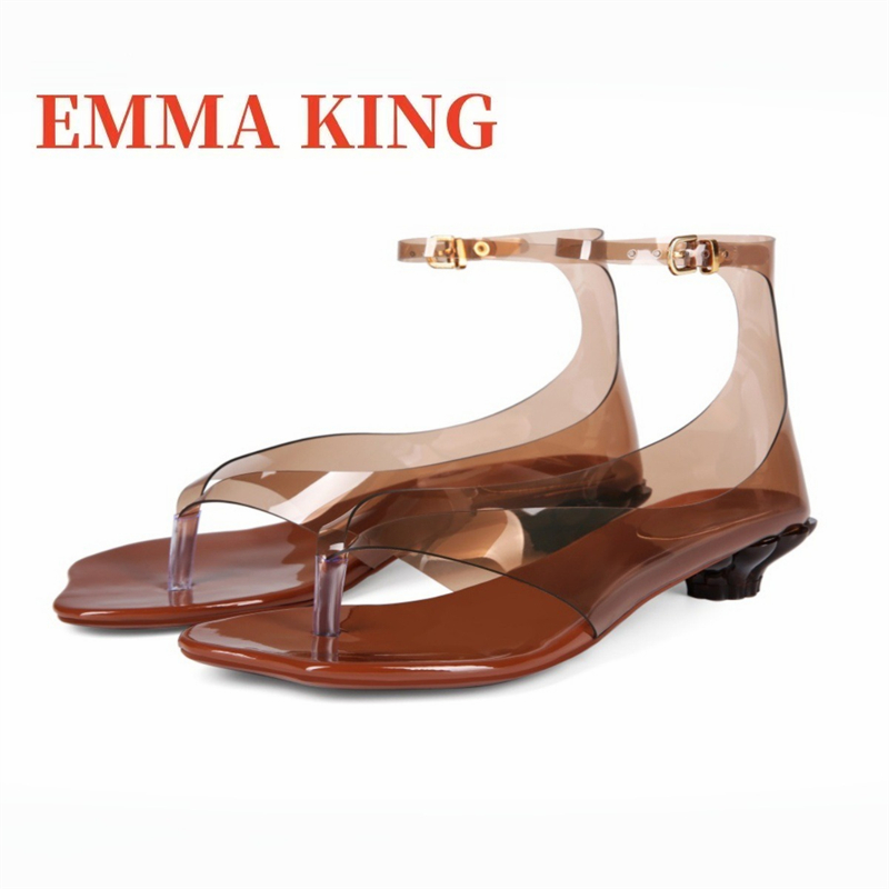 Women's Thong Jelly Sandals,20 - Clear Strap Heel ulasan dan harga