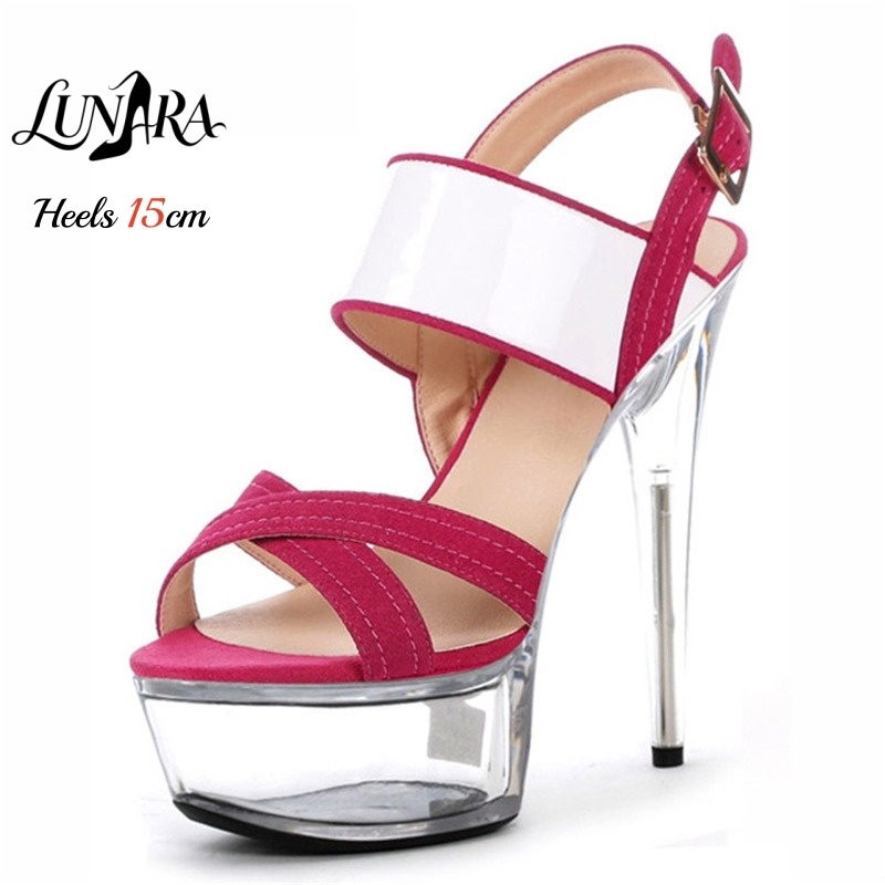 15cm/6Inch Clear Platform Stil - Clear Strap Heel ulasan dan harga
