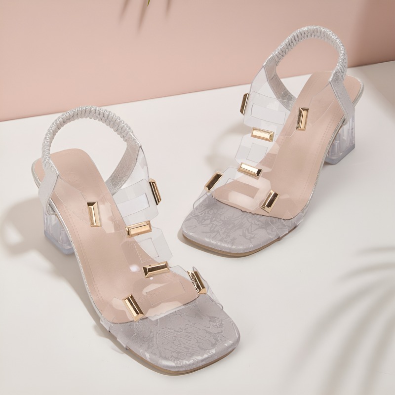 Fashion Plus Size Simple Elega - Clear Strap Heel ulasan dan harga