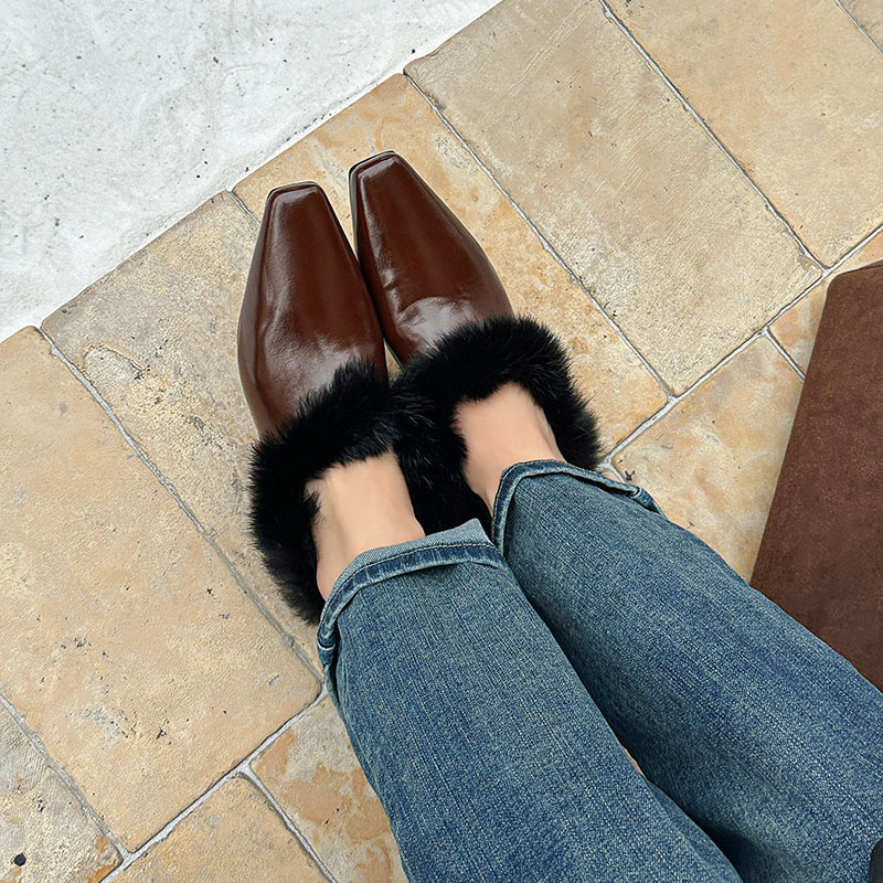 Winter Plush Designer Warm Fla - Shoes For Women Flats ulasan dan harga