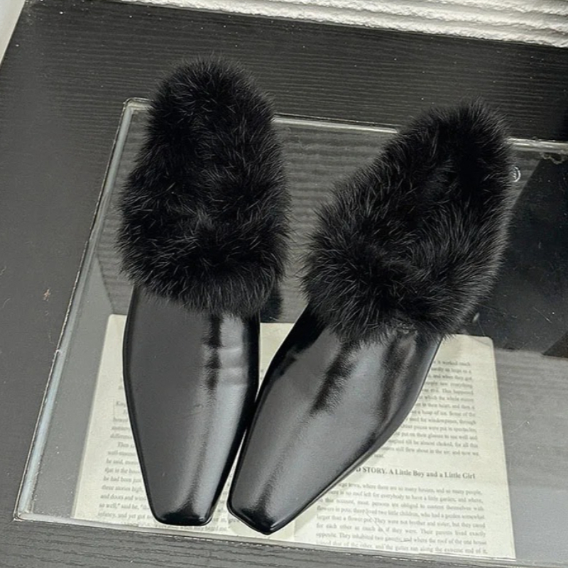 Winter Plush Designer Warm Fla - Shoes For Women Flats ulasan dan harga