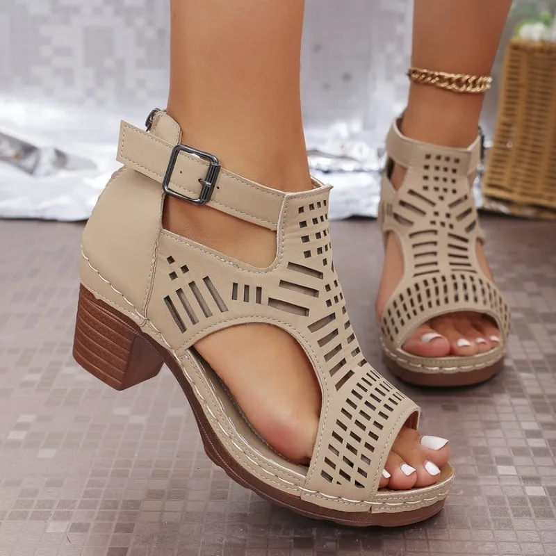 Roman Style Women'S Sandals Br - Cork Wedge Sandal ulasan dan harga