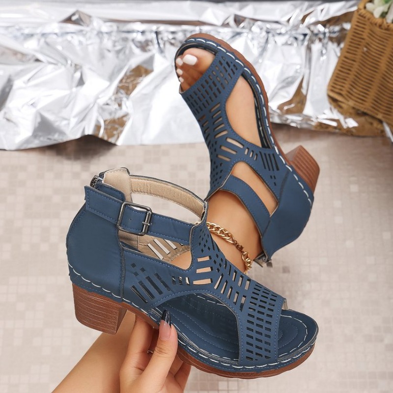 Roman Style Women'S Sandals Br - Cork Wedge Sandal ulasan dan harga