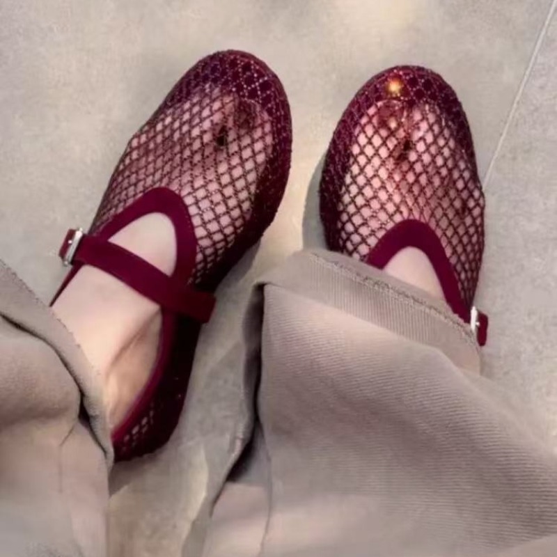 Hollow Rhinestone Baotou Sanda - Women'S Shoes In Fashion ulasan dan harga