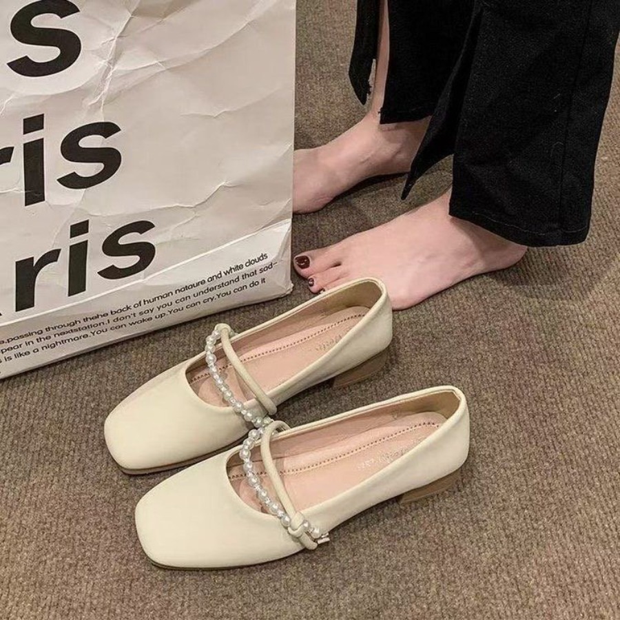 New Elegant French Flat Shoes  - Shoes For Women Flats ulasan dan harga