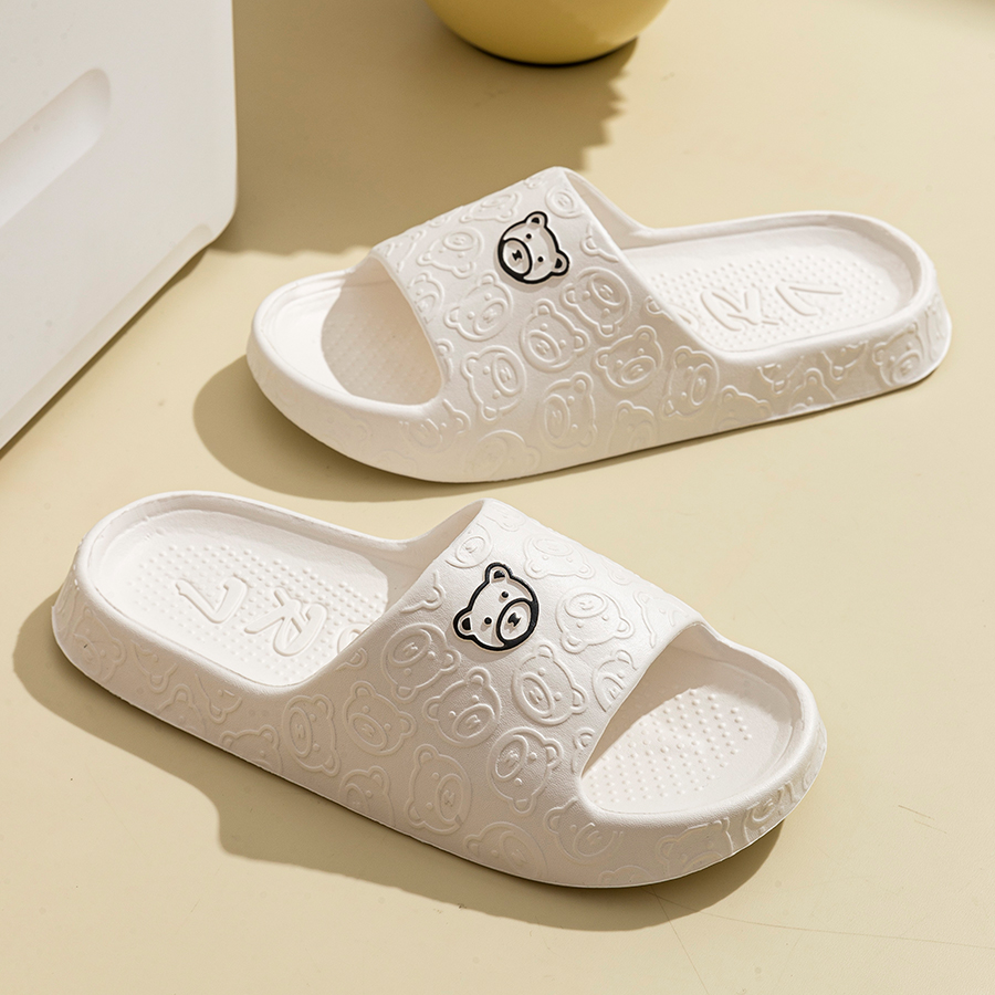 Printting Cute Bear Women Slip - Women'S Shoes For Neuropathy ulasan dan harga