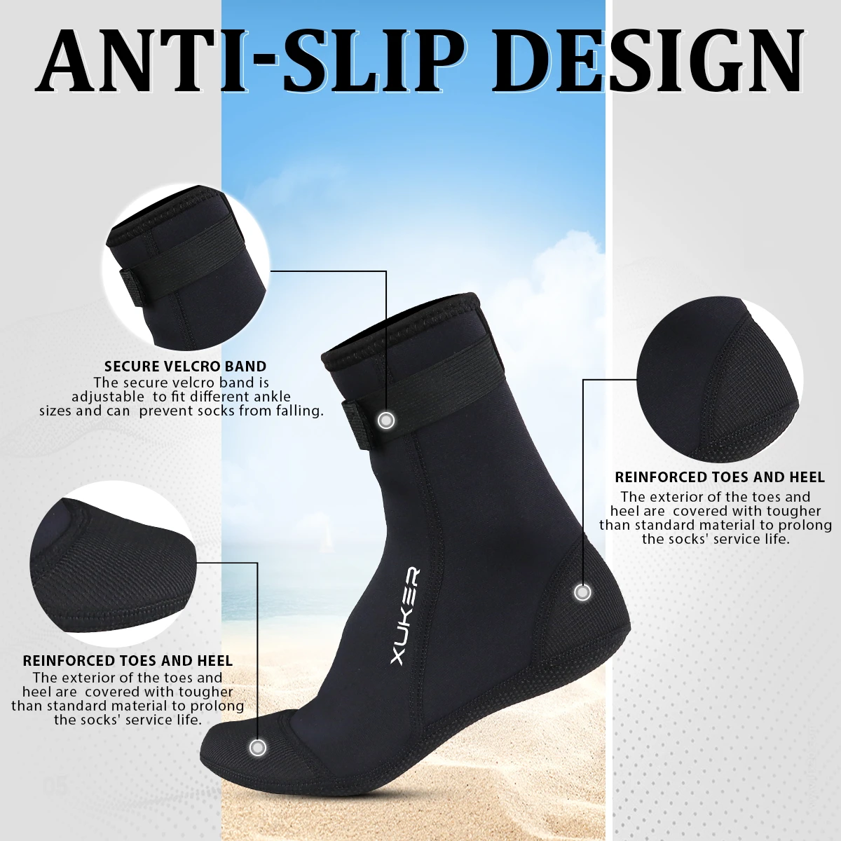 Men's Women's 3mm Neoprene Soc - Women'S Shoes For Neuropathy ulasan dan harga