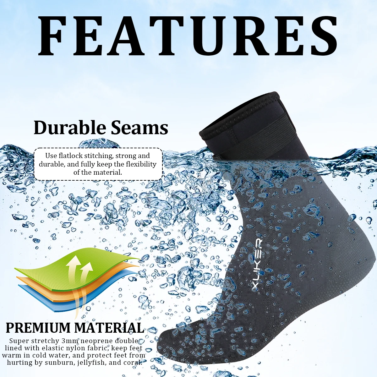 Men's Women's 3mm Neoprene Soc - Women'S Shoes For Neuropathy ulasan dan harga