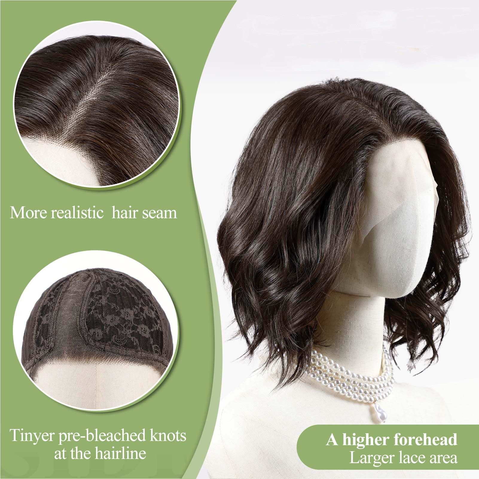 Side Part Wavy Synthetic Wig D - Women'S Shoes Bobs ulasan dan harga