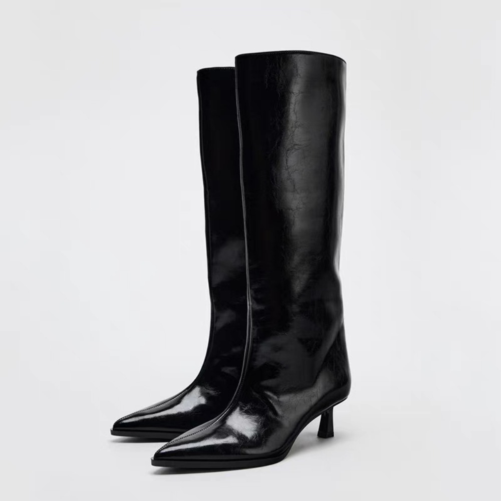 2026 Wide Boot Tube Pointed To - Wide Fit Heels ulasan dan harga