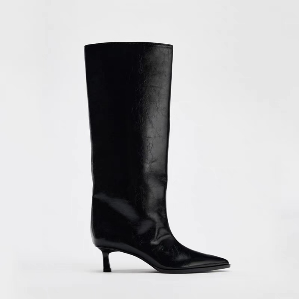 2026 Wide Boot Tube Pointed To - Wide Fit Heels ulasan dan harga