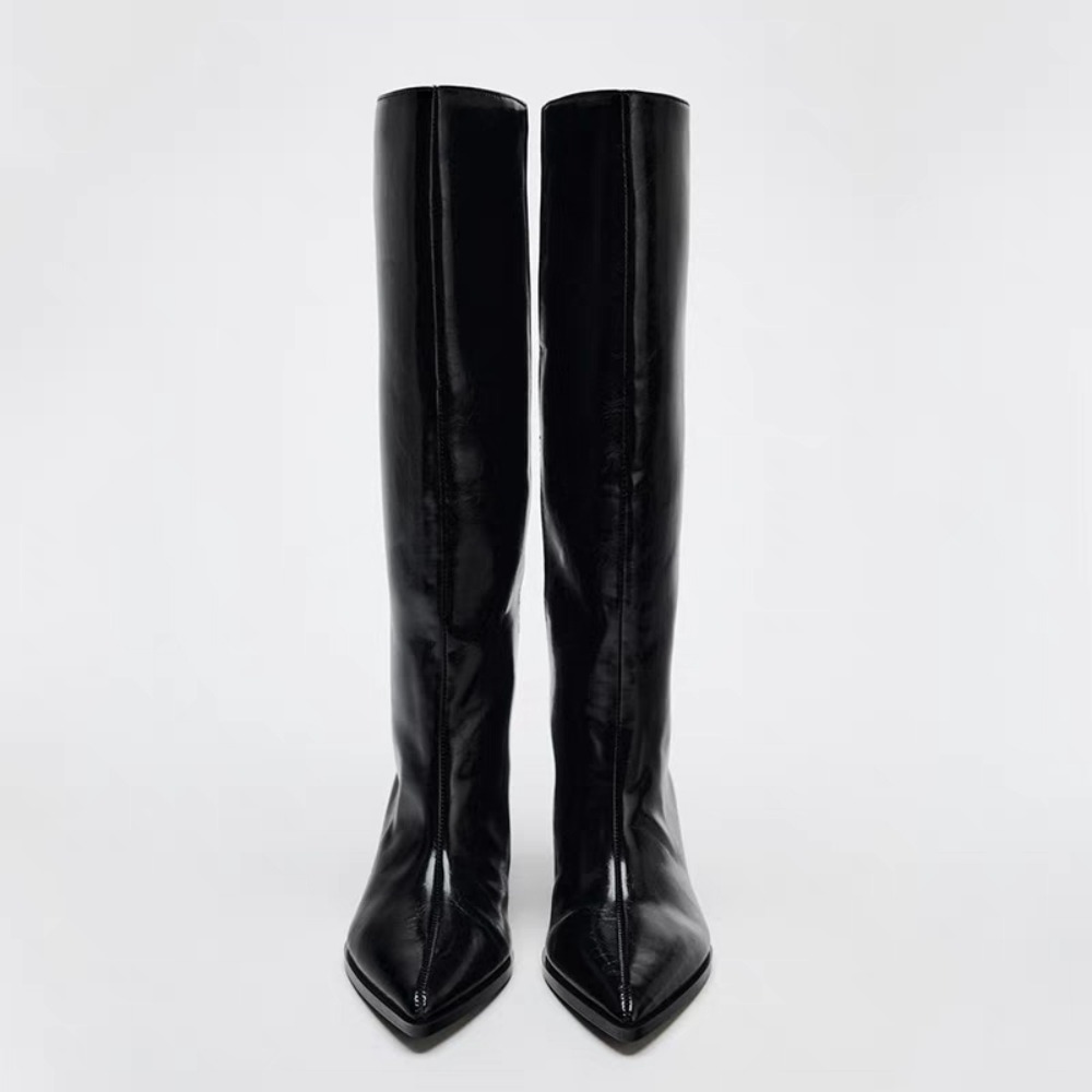 2026 Wide Boot Tube Pointed To - Wide Fit Heels ulasan dan harga