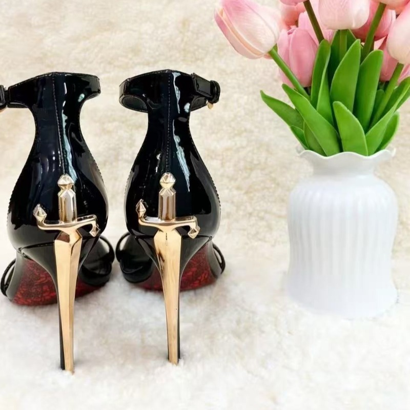 Luxury Women's Sandals French  - Wide Fit Heels ulasan dan harga
