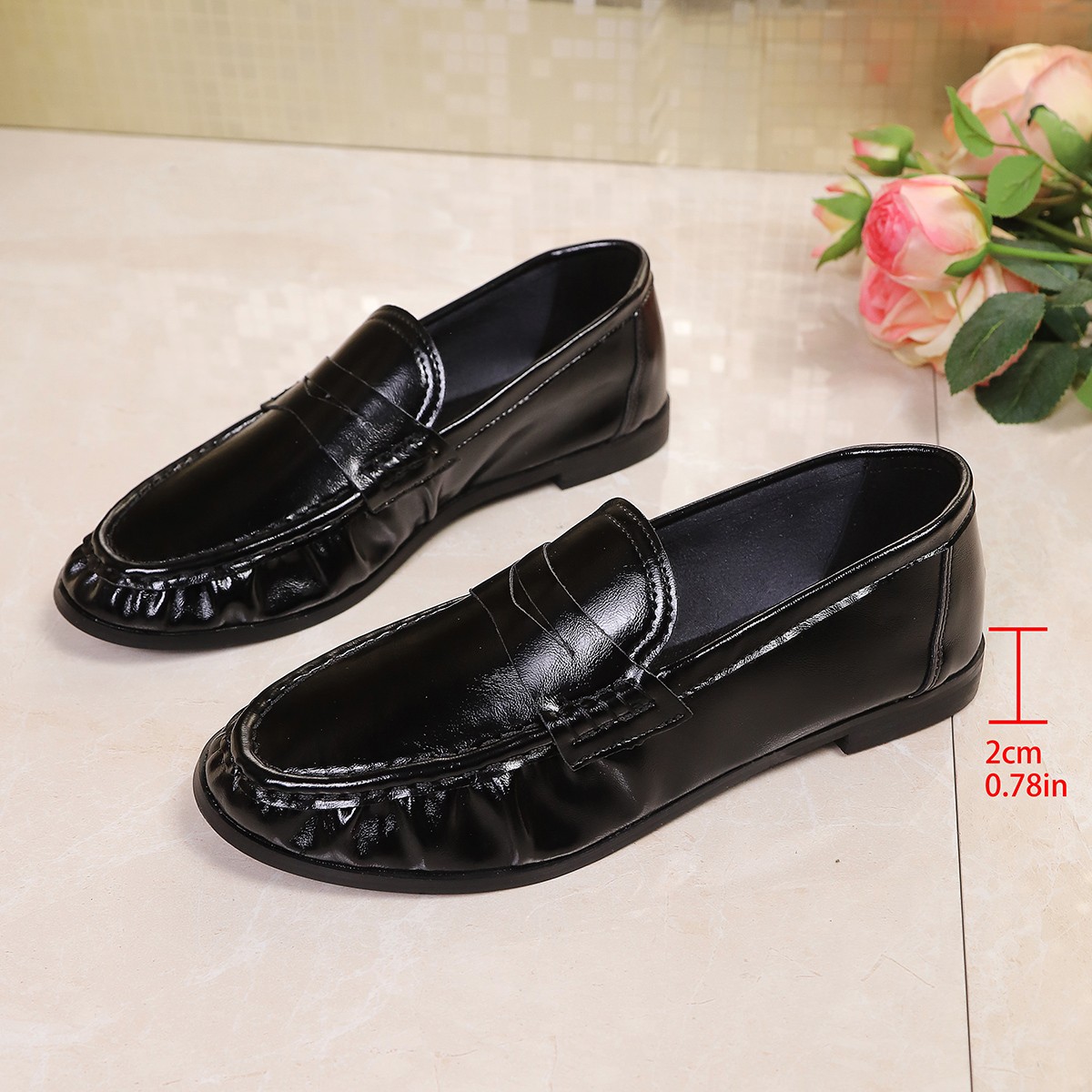 2026 Summer British Style Blac - Shoes For Women Flats ulasan dan harga
