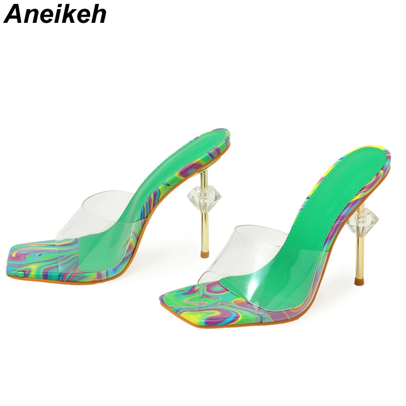 Aneikeh NEW Sexy Strange Trans - Clear Strap Heel ulasan dan harga