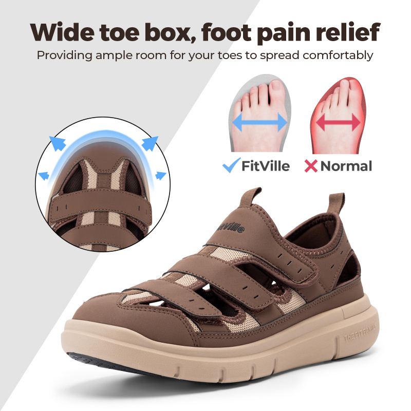 Summer Men'S Sandals Widened D - Women'S Shoes Plantar Fasciitis ulasan dan harga